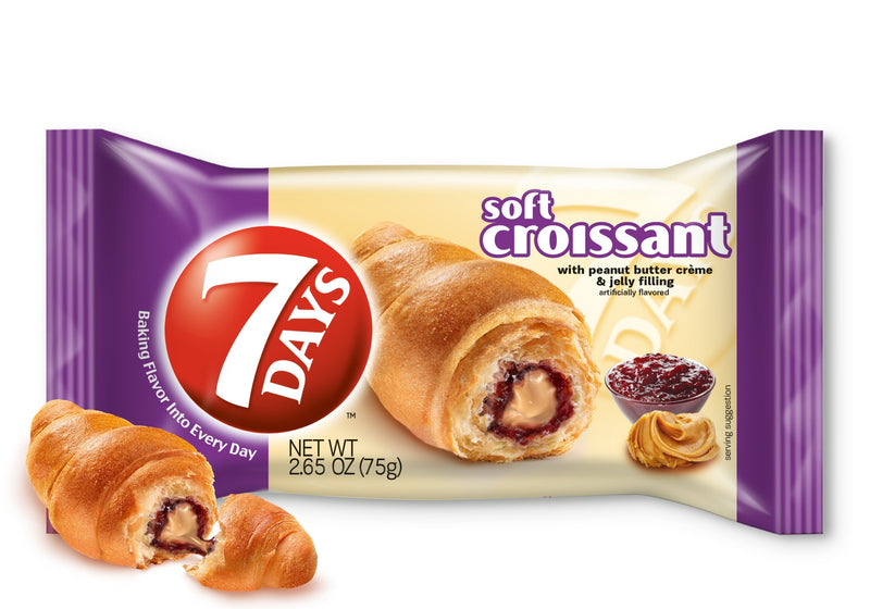 7 Days Soft Croissant Peanut Butter Jelly Filling - Your Snack Box