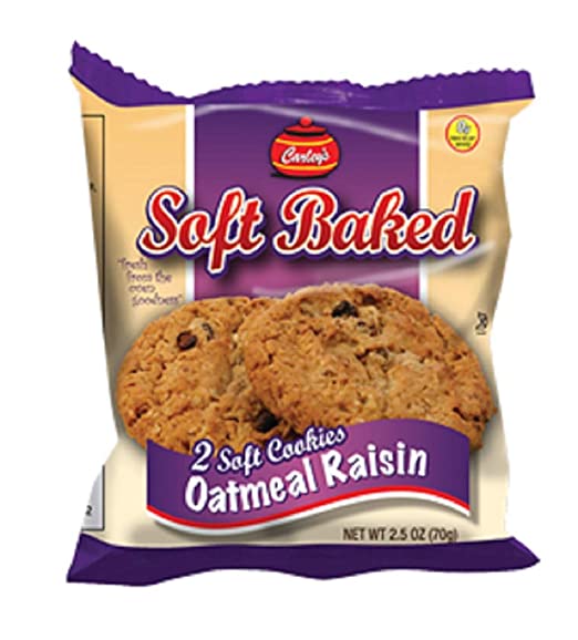 Carley's Soft Baked Oatmeal Raisin Cookies - Your Snack Box