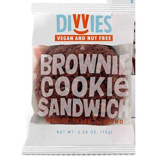 Divvies Brownie Cookie Sandwiches - Your Snack Box