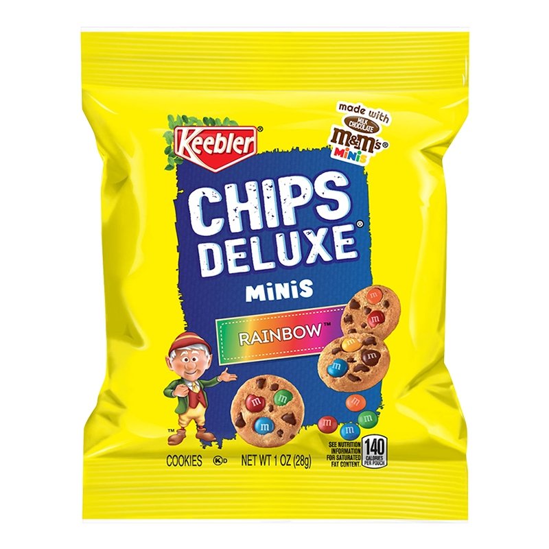 Keebler Deluxe Rainbow With M&Ms Chocolate Chip Cookies - Your Snack Box