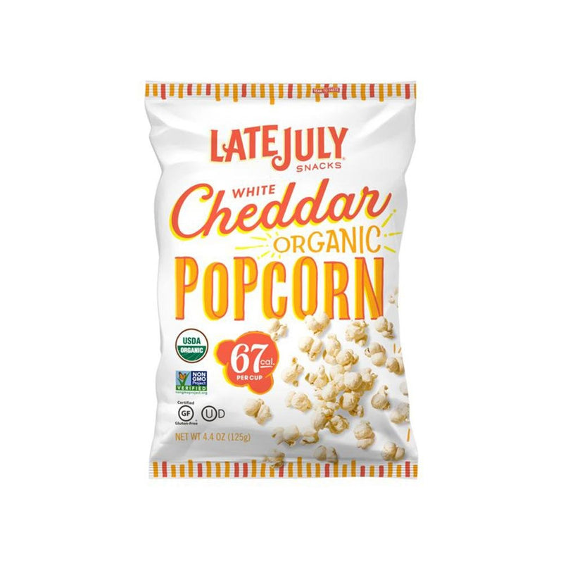 LATE JULY White Cheddar Organic Popcorn - Your Snack Box