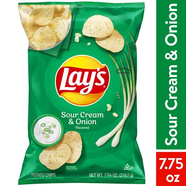Lay's Sour Cream & Onion Potato Chips - Your Snack Box