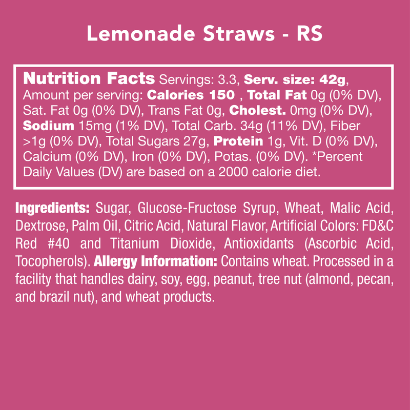 Lemonade Straws - Your Snack Box