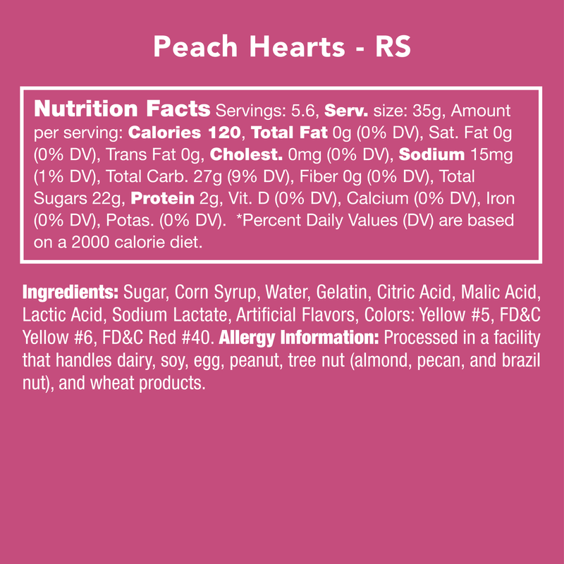 Peach Hearts - Your Snack Box