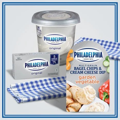 Philadelphia Bagel Chips & Cream Cheese Garden Veggie Dip - Your Snack Box