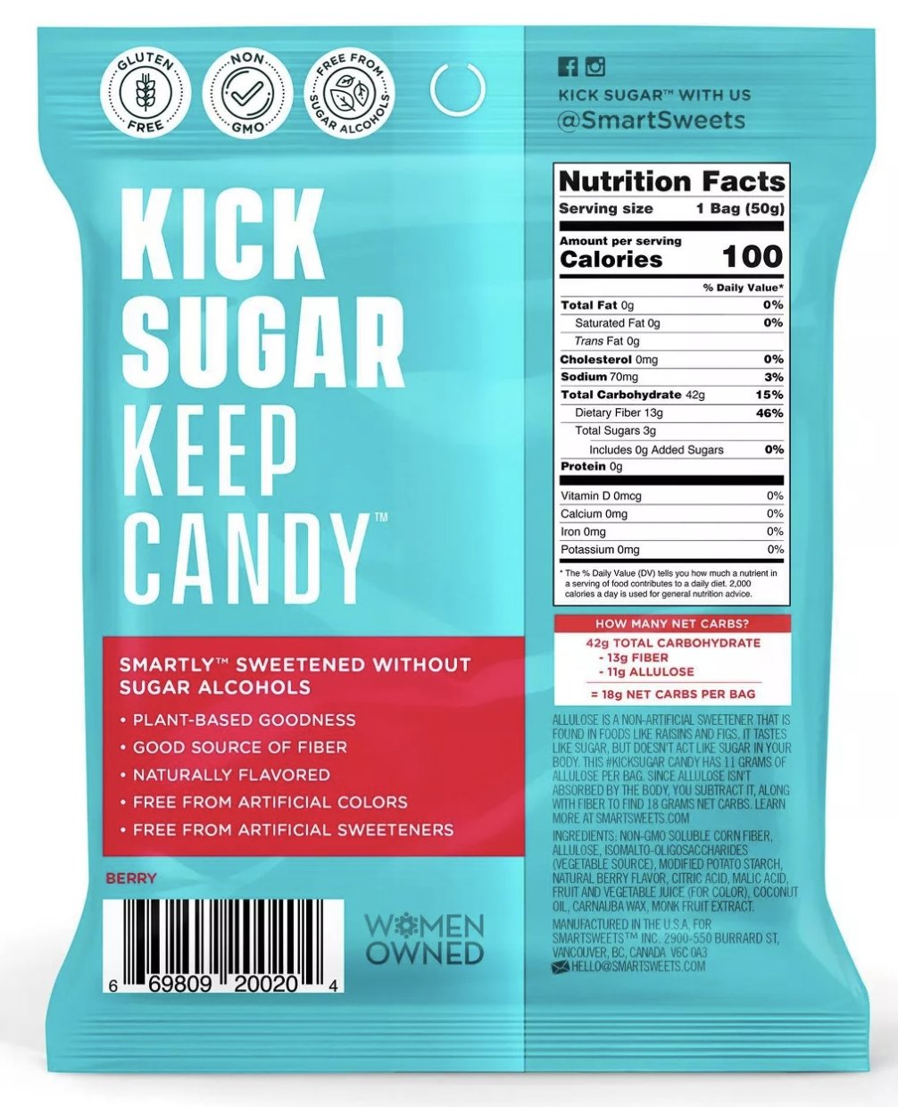 Smart Sweets Sweet Fish Chewy Candy - 1.8oz - Your Snack Box