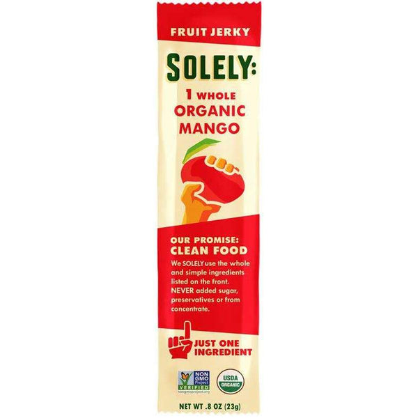 Solely Organic Mango Fruit Jerky, 0.8 Ounce - Your Snack Box