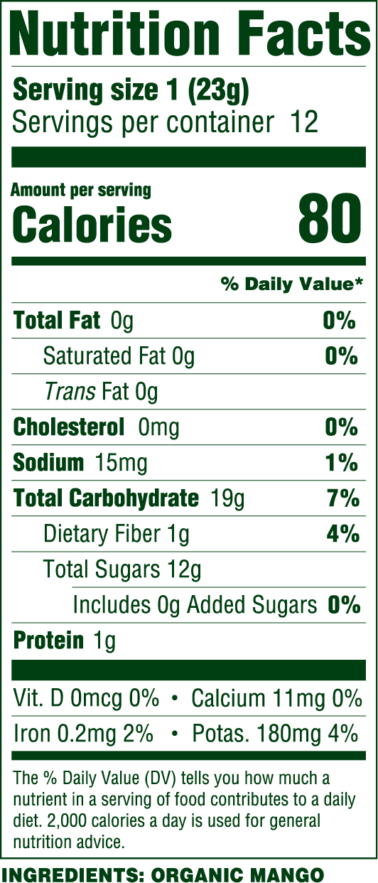 Solely Organic Mango Fruit Jerky, 0.8 Ounce - Your Snack Box