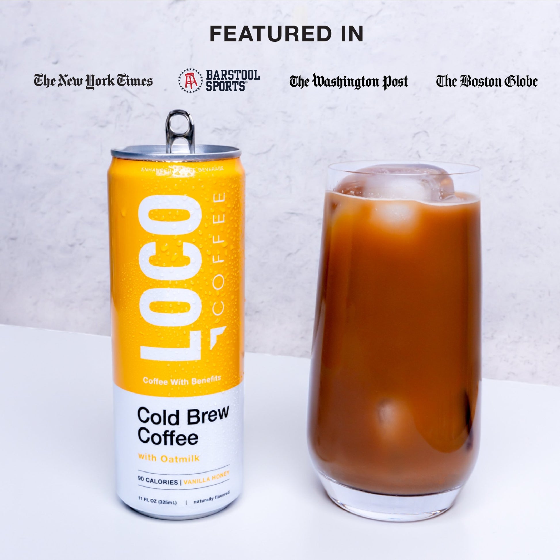 Vanilla Honey Cold Brew Coffee + Oat Milk - Your Snack Box
